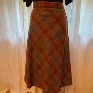 Vintage plaid skirt